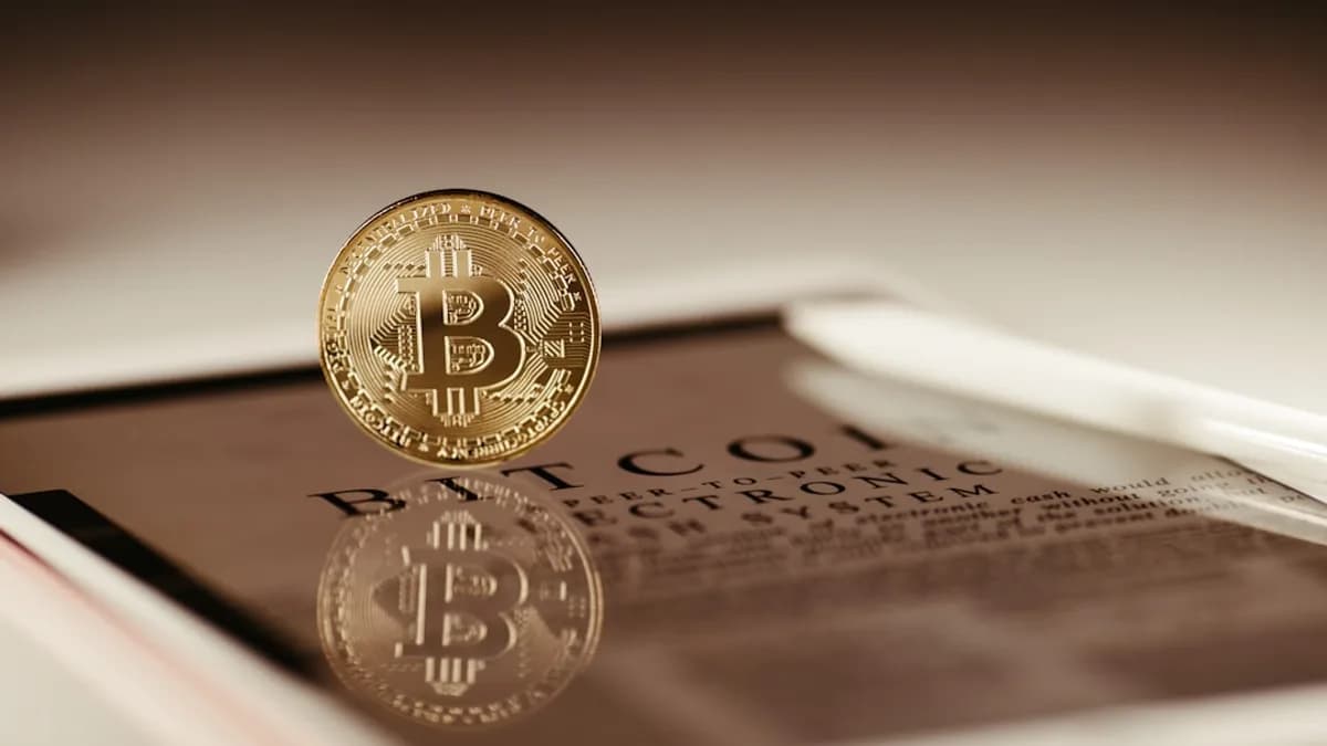 a coin on a book