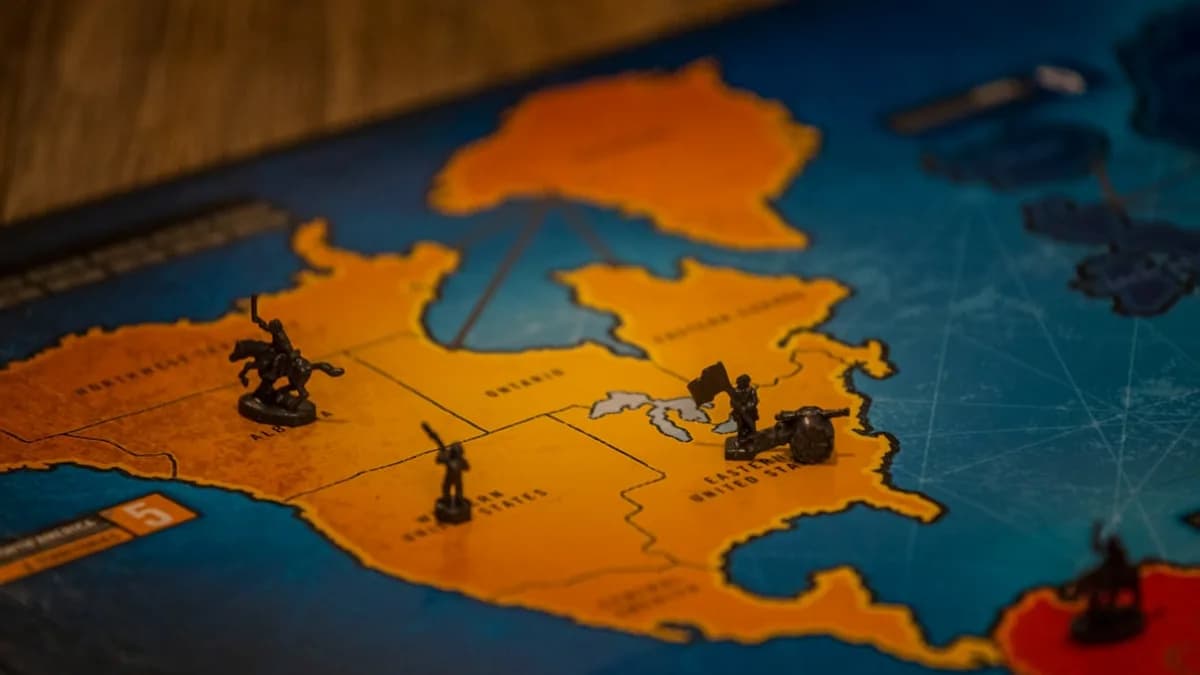 a close up of a board game on a table