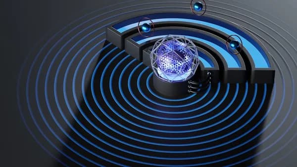 a circular object with a light in it