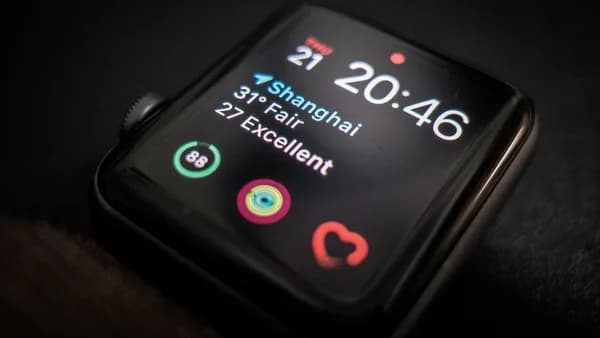 a black digital watch