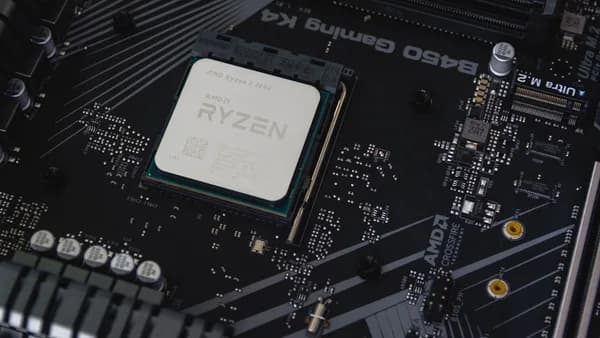 a close up of the cpu board of a computer