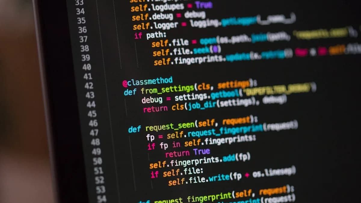 a computer screen with a bunch of code on it