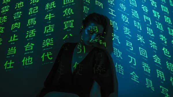 man in black leather jacket