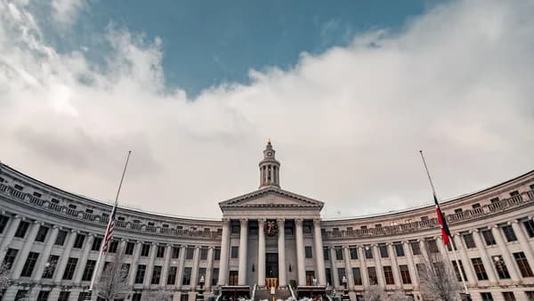 a large building with a clock tower on top of it