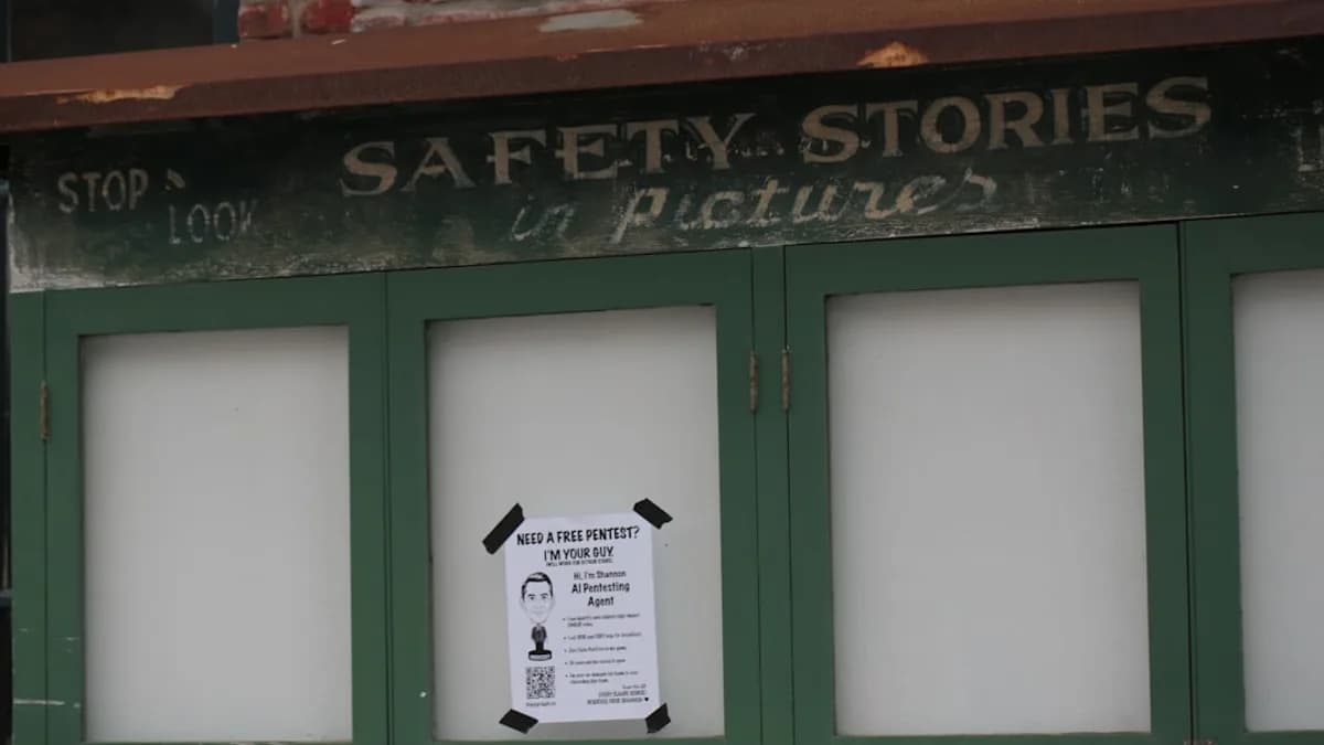Safety stories in pictures sign