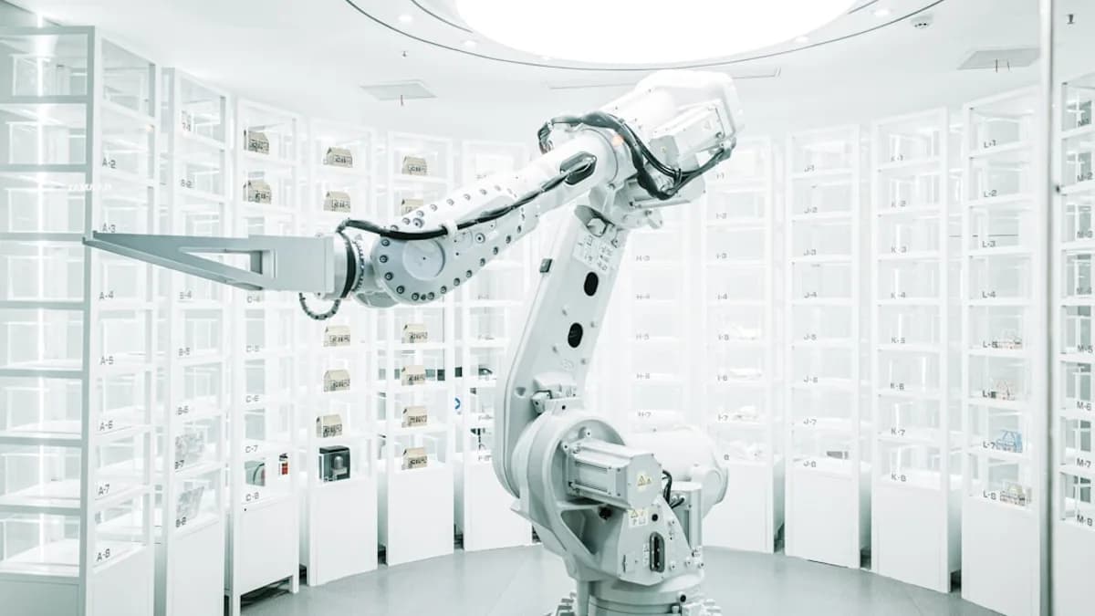 a room with many machines