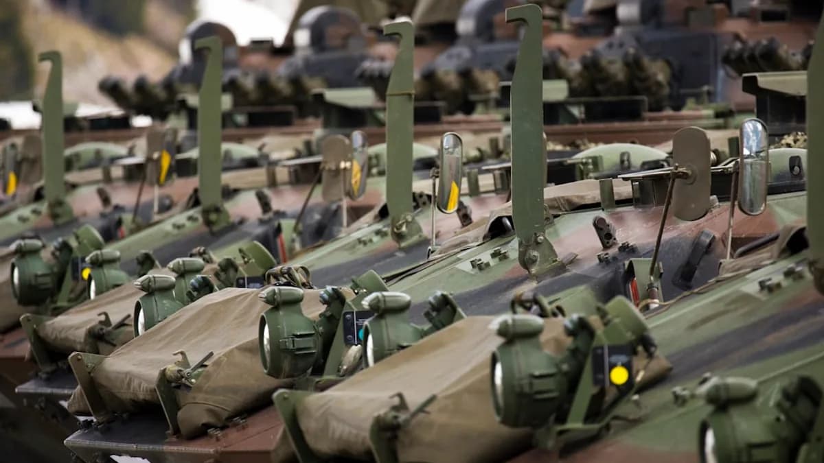 green and brown battle tank