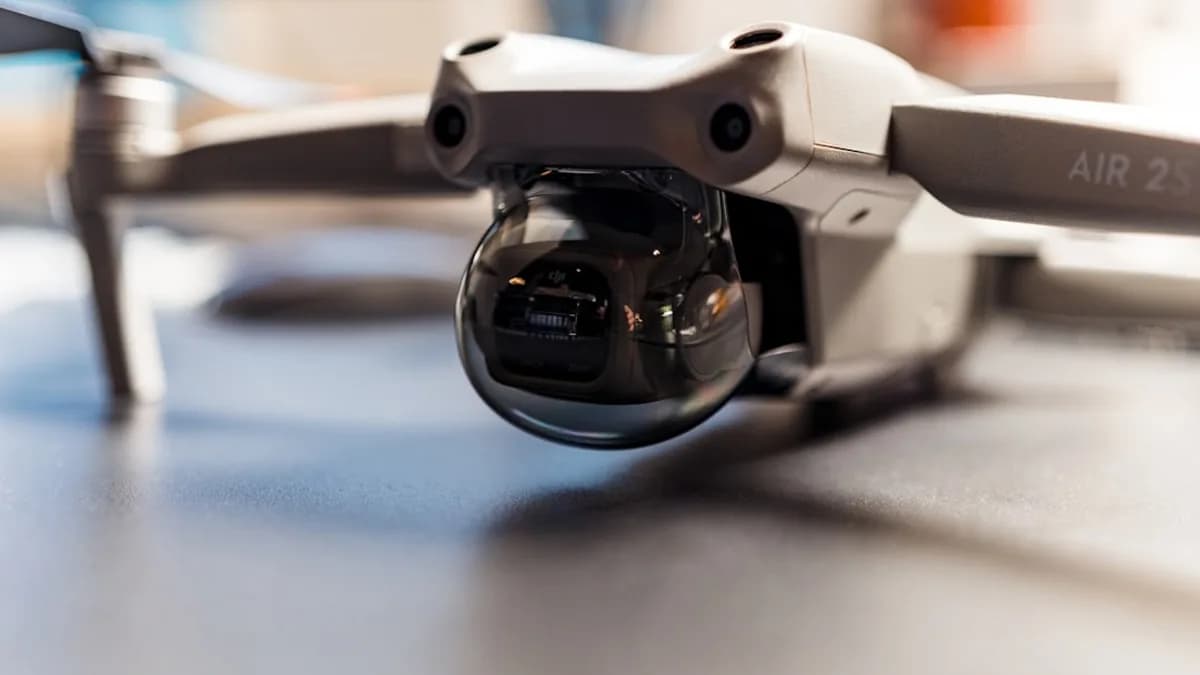 a close up of a camera attached to a remote control