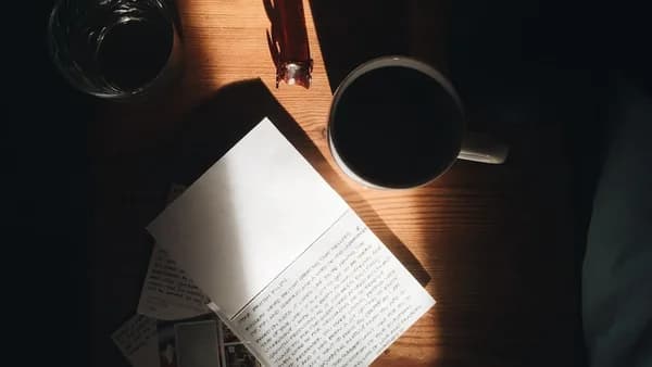 paper on table