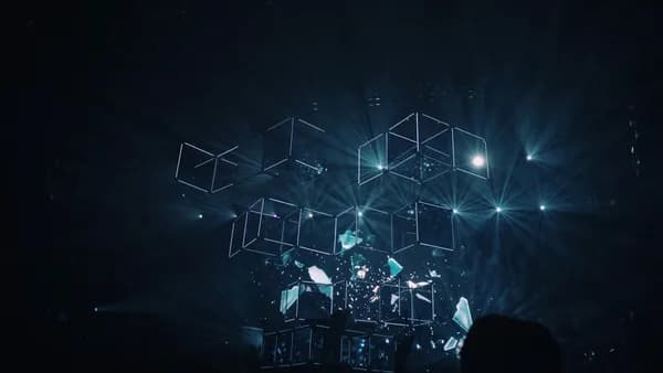 geometric shape digital wallpaper
