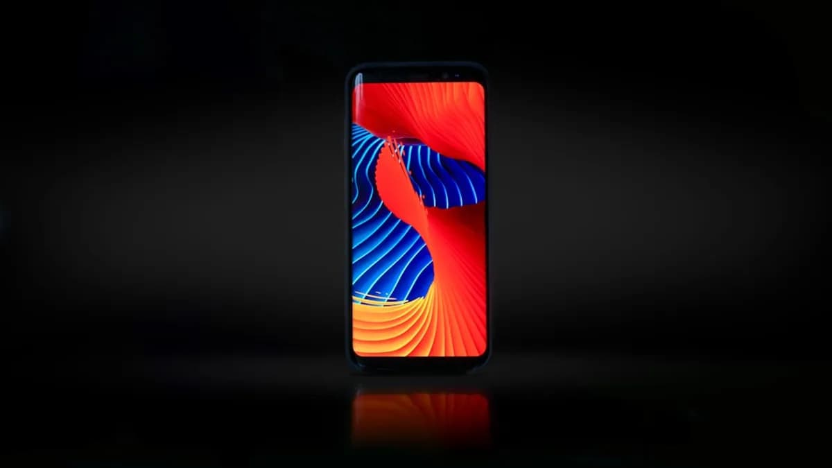 black smartphone