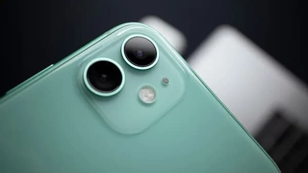 a close up of a cell phone with a camera
