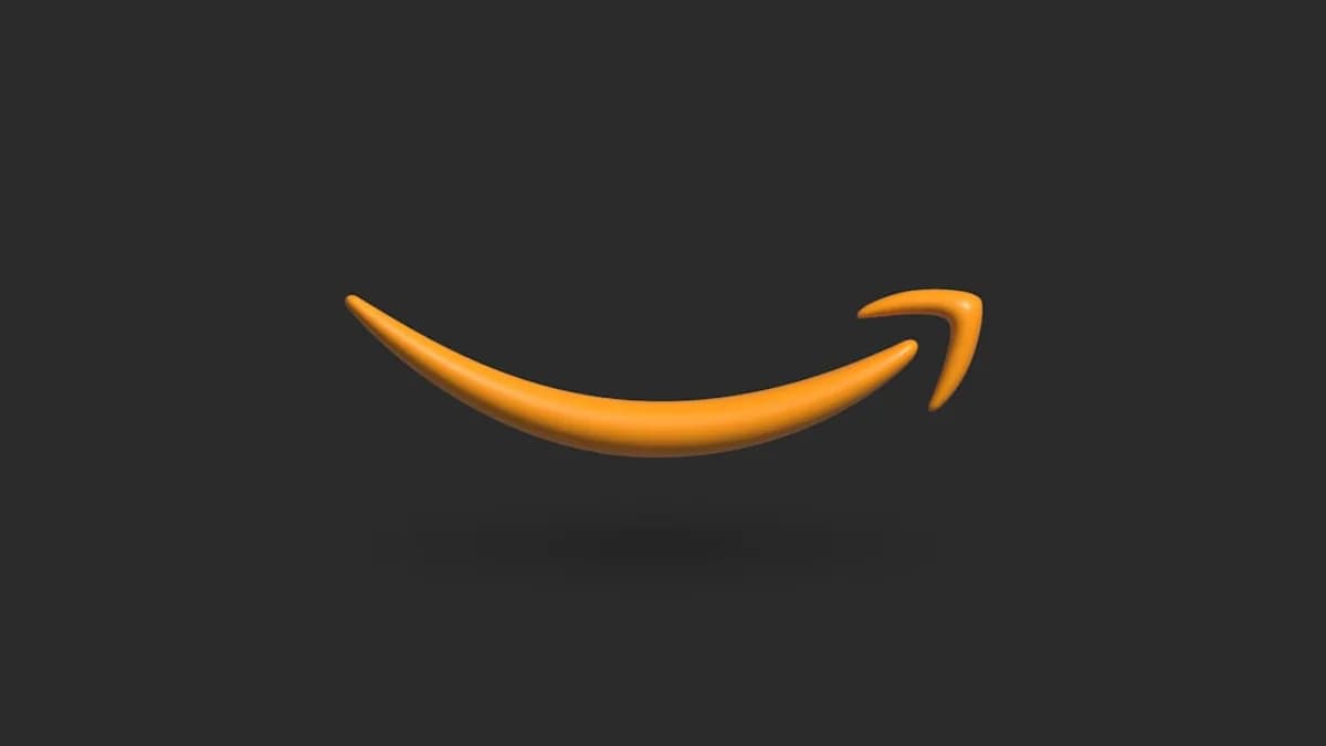 an orange smile on a black background