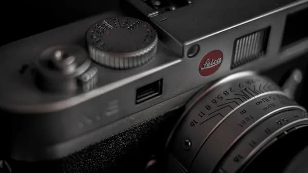 gray SLR camera
