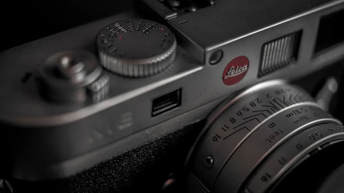 gray SLR camera