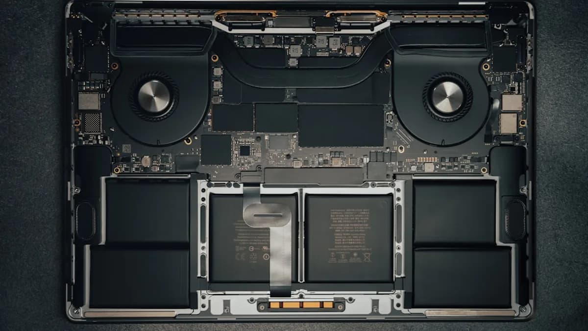 a close up of a computer motherboard