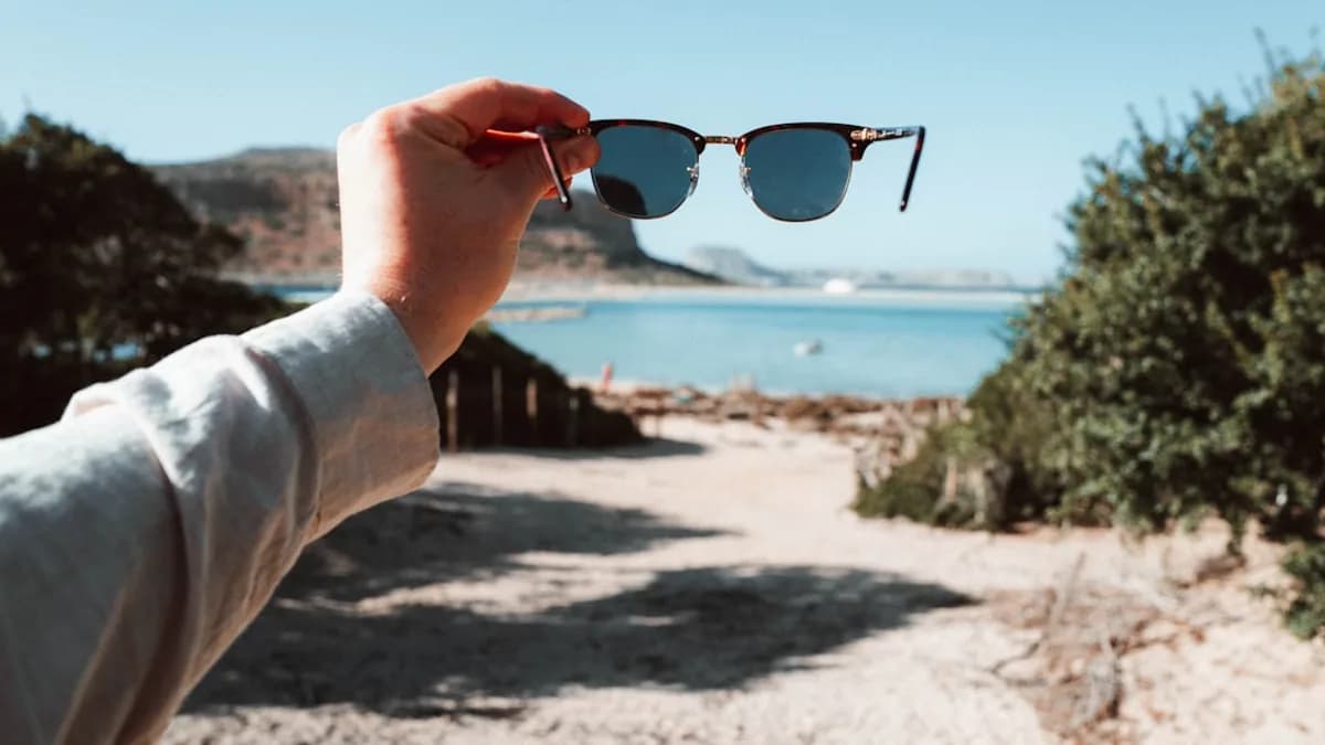 a person wearing sunglasses