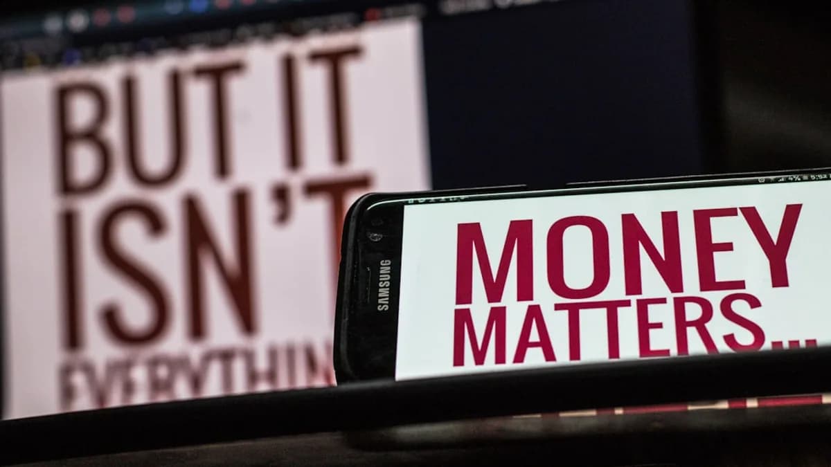 a cell phone sitting on top of a table