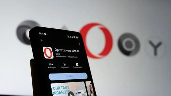 Opera browser app on a smartphone screen
