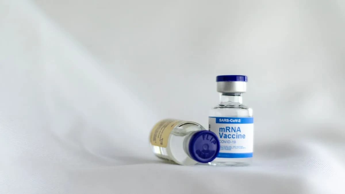 white and blue labeled bottle