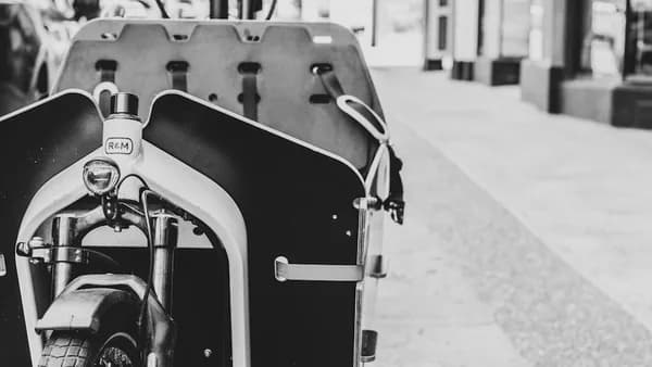 black and white vehicle