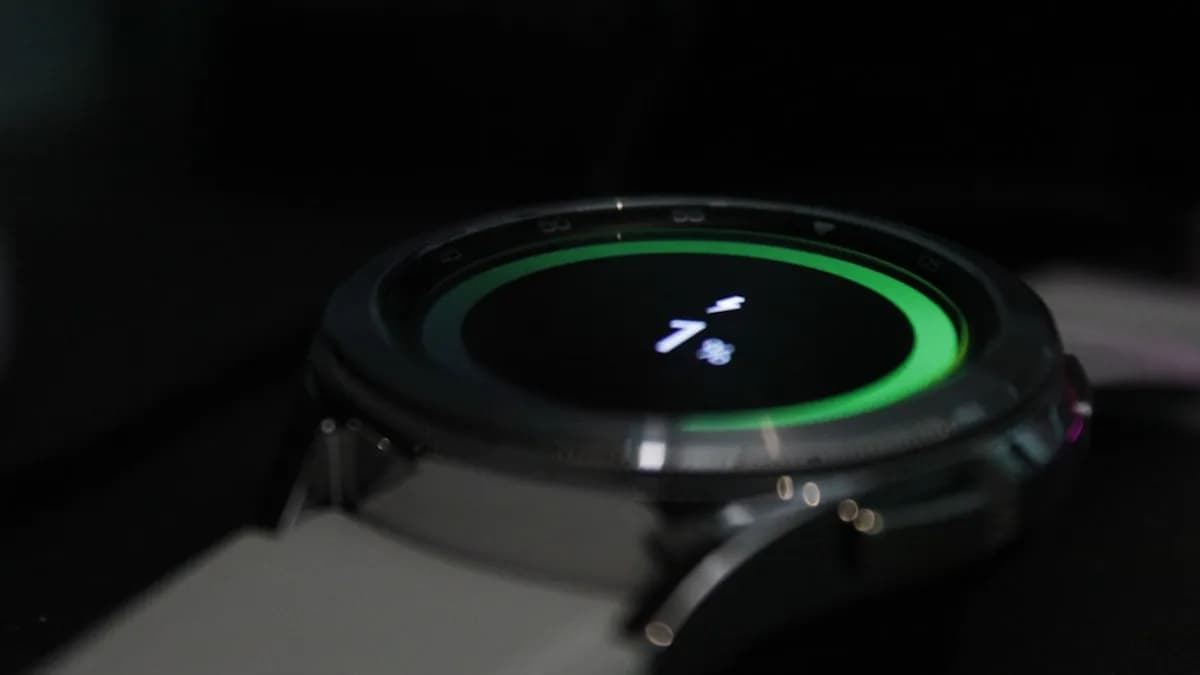 A close up of a smart watch on a table