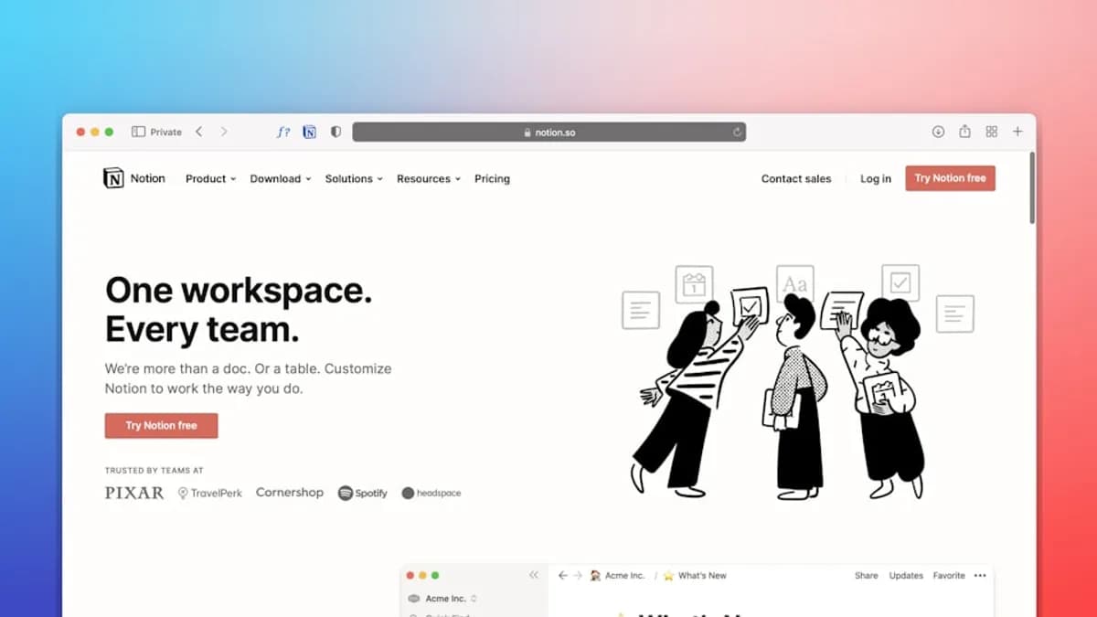 a computer screen with a drawing of two people talking to each other