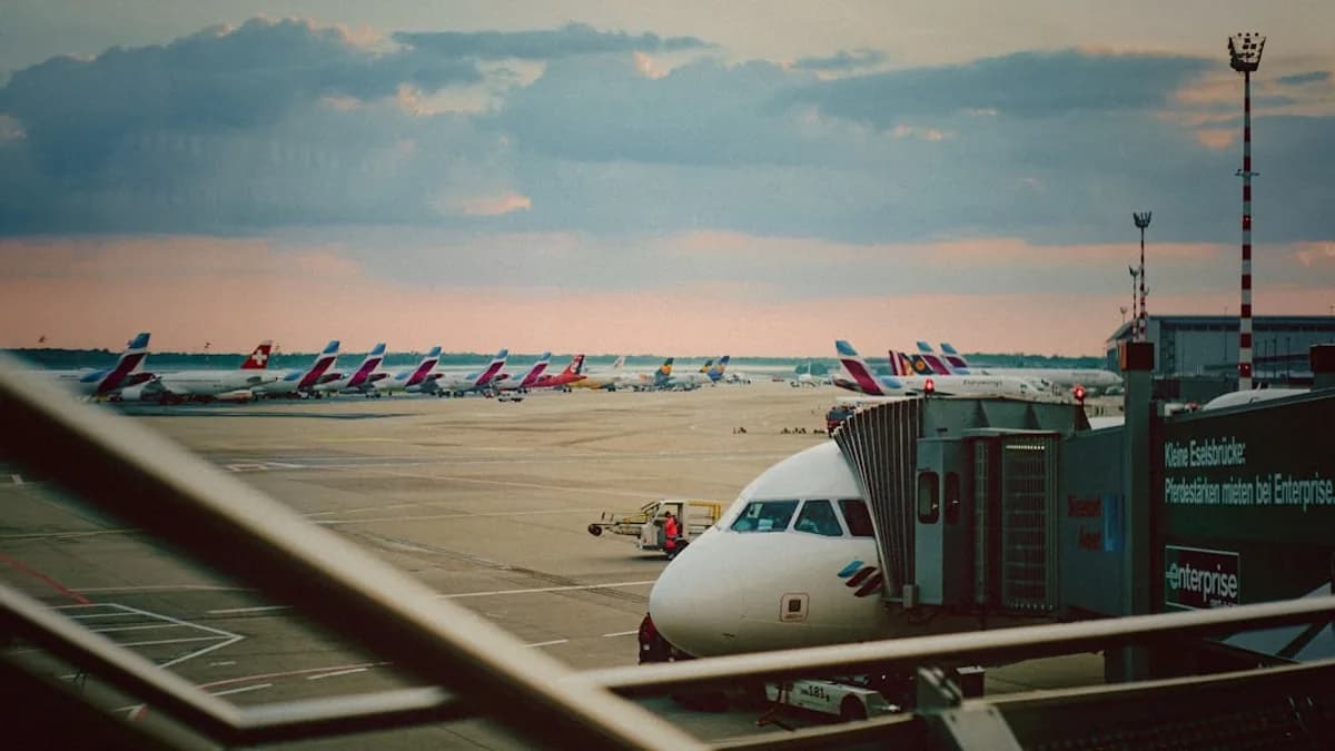 airliners at the airport during day