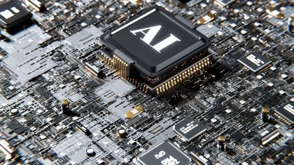 a computer chip with the letter a on top of it