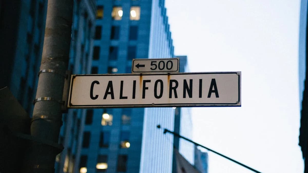 white 500 California road sign