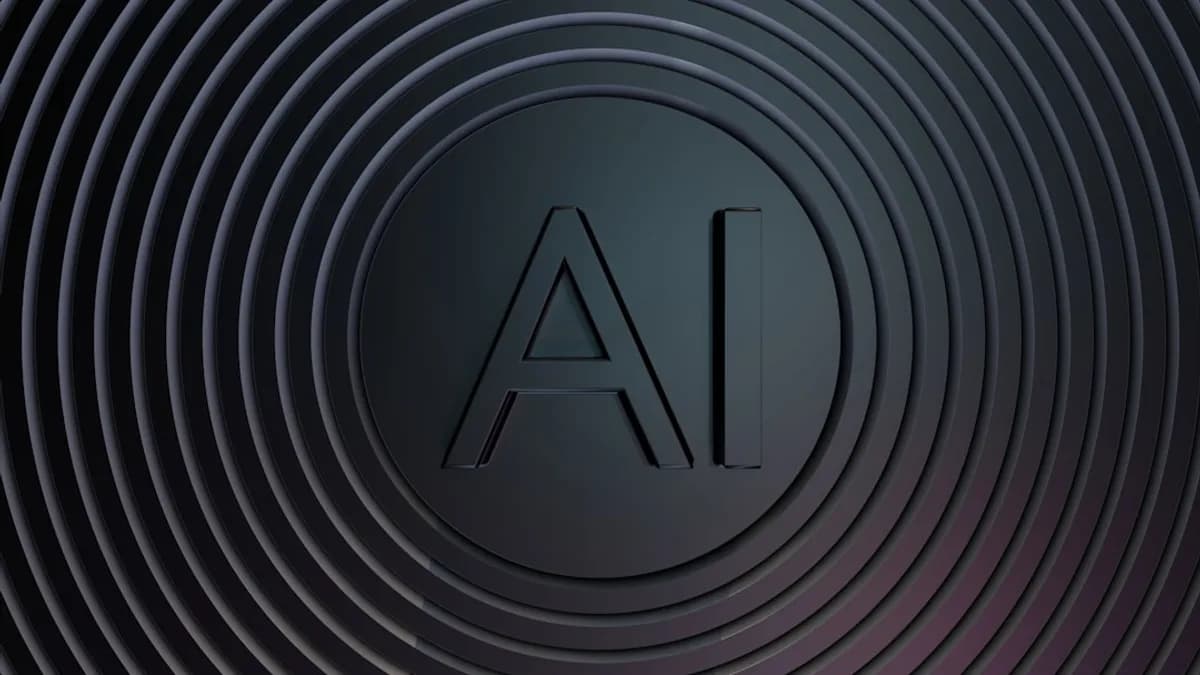 Concentric circles with ai logo in center