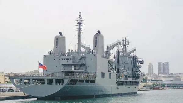 a large ship in the water