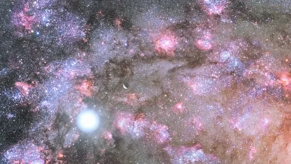 a large cluster of stars in the sky