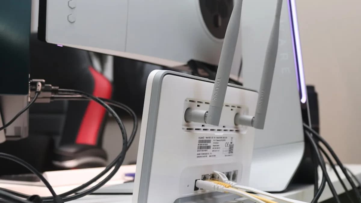 white and black corded electronic device