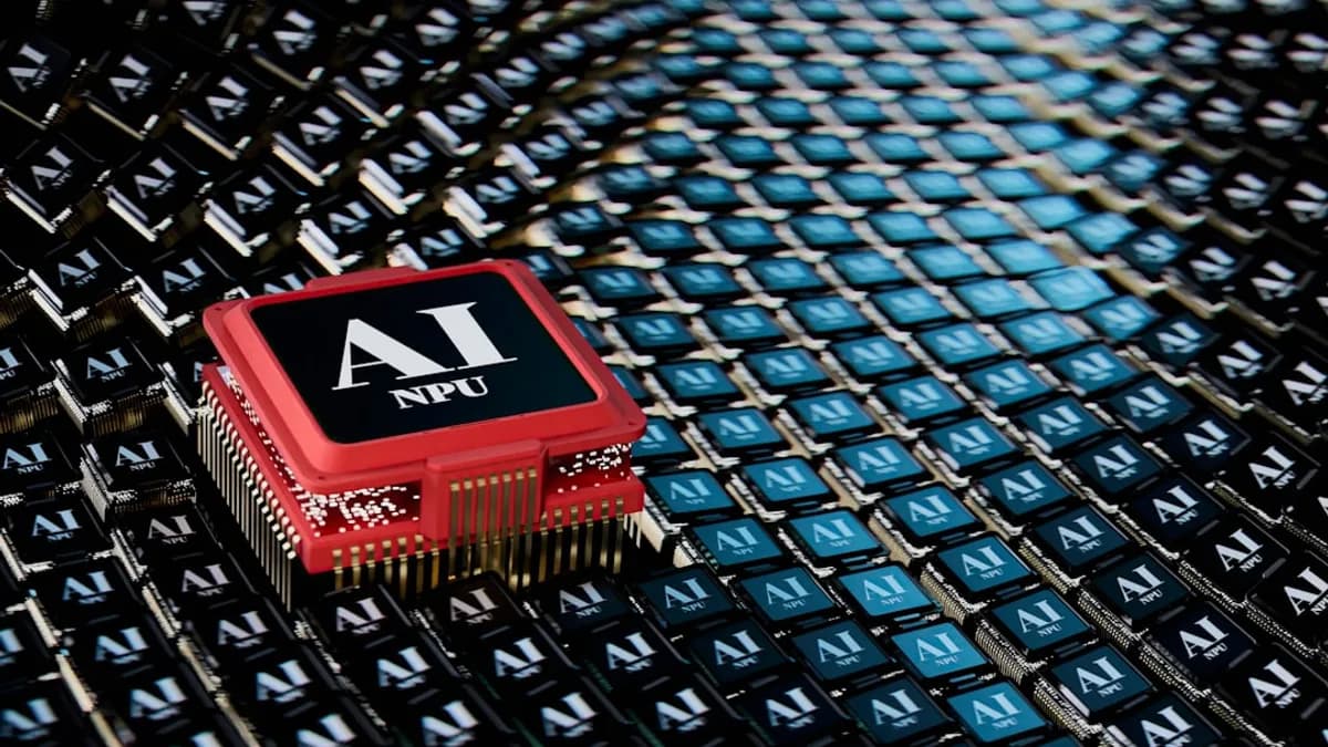 A micro processor sitting on top of a table