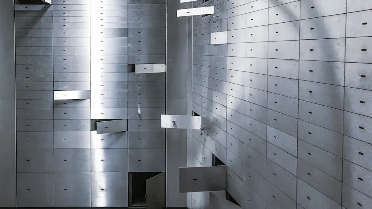 a room that has a bunch of drawers in it
