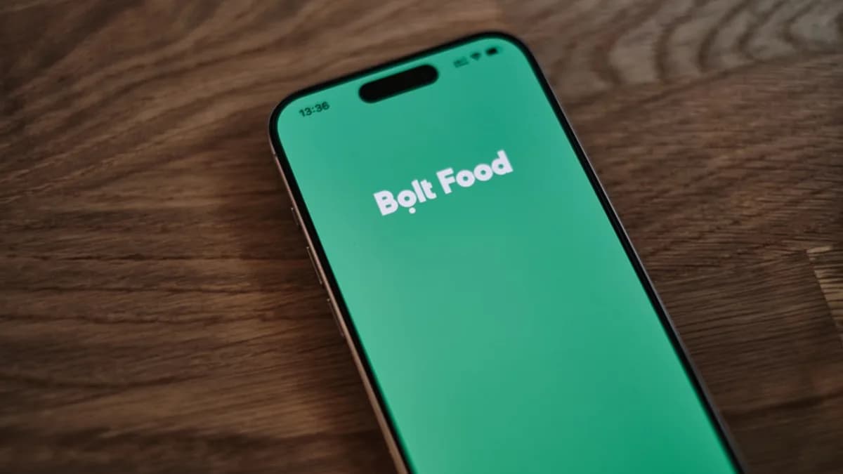 A close up of a cell phone on a table