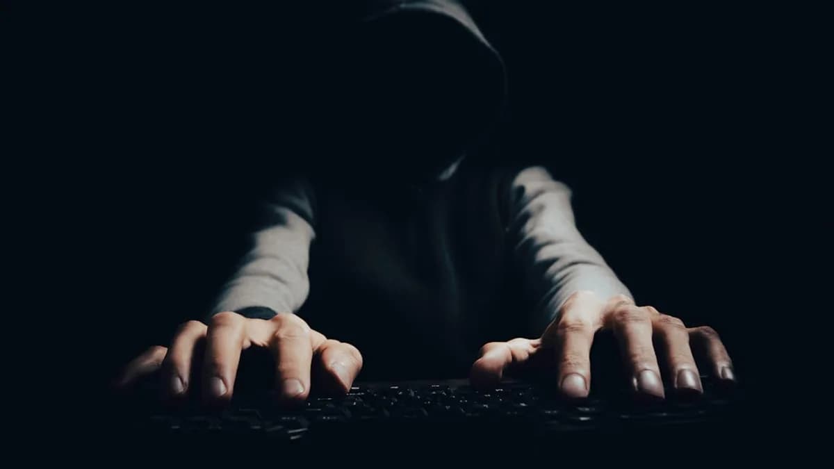 a person with their hands on a keyboard