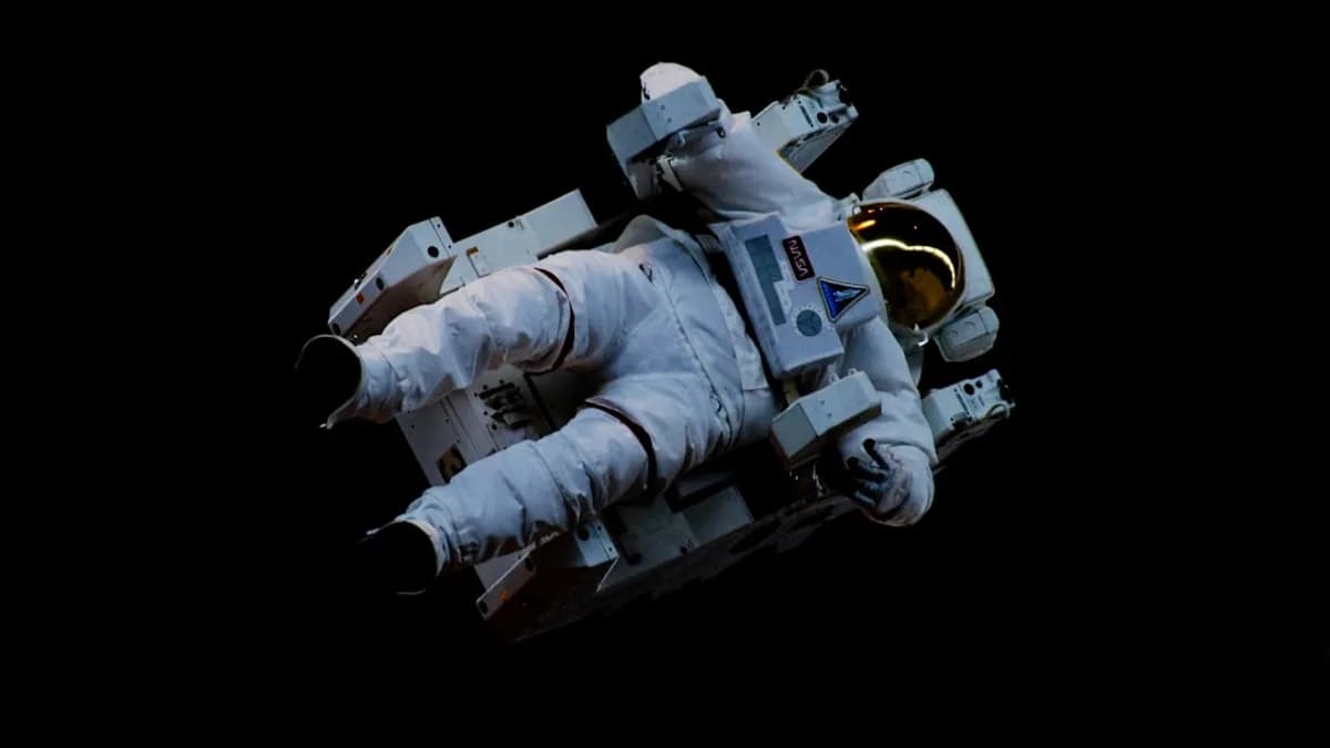 astronaut floating in space