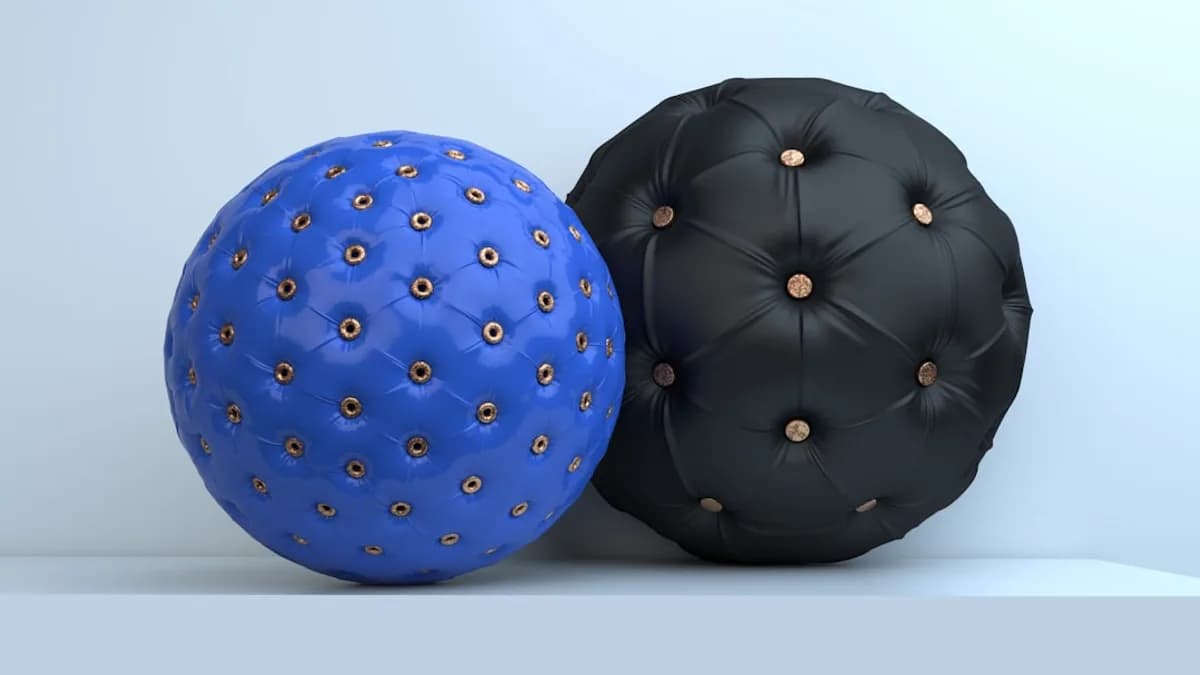 blue and black polka dot ball