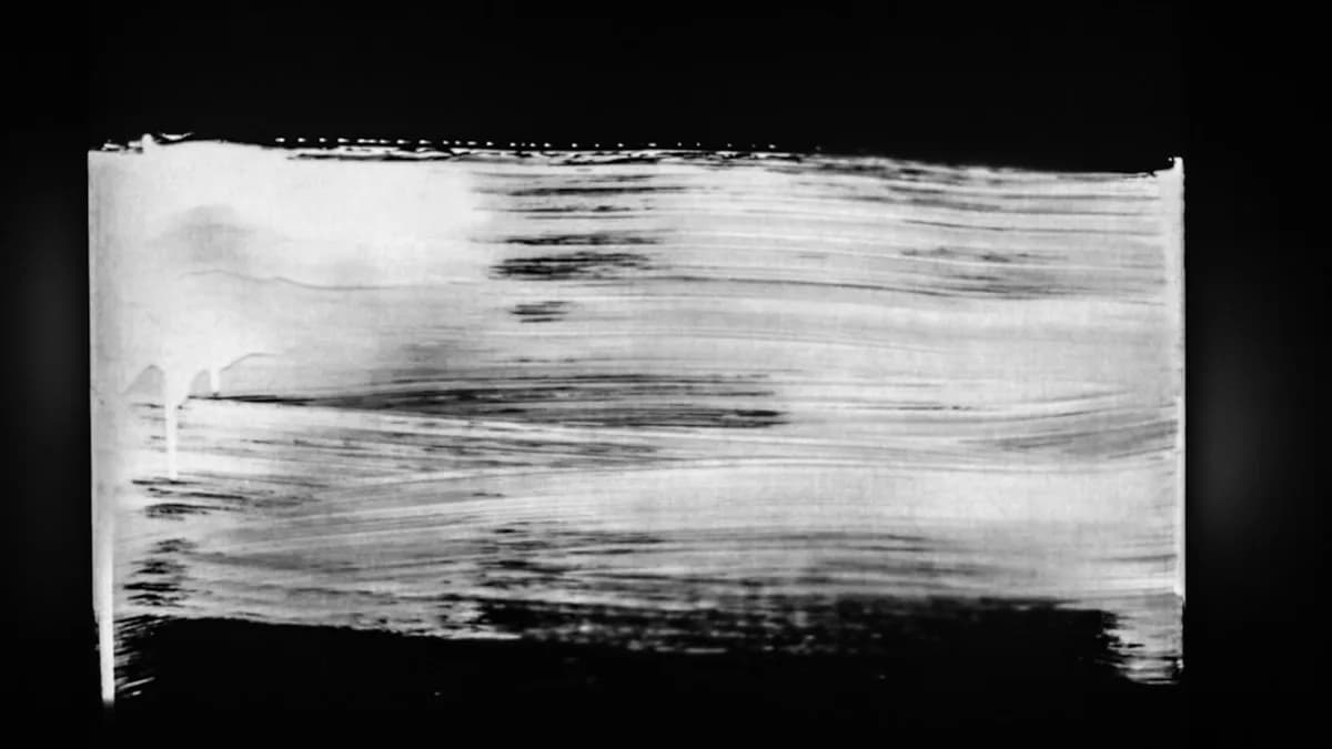 white and black abstract painting