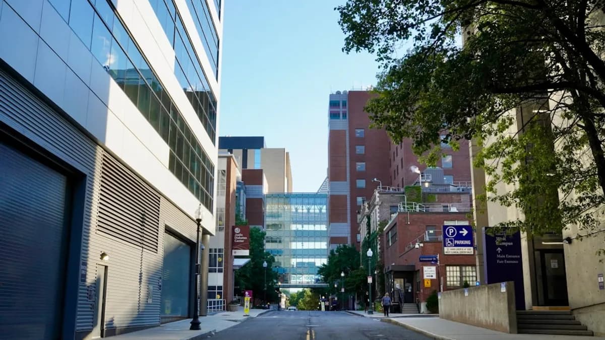 a street with buildings on either side