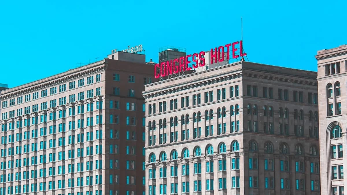 low angle photography of white concrete building