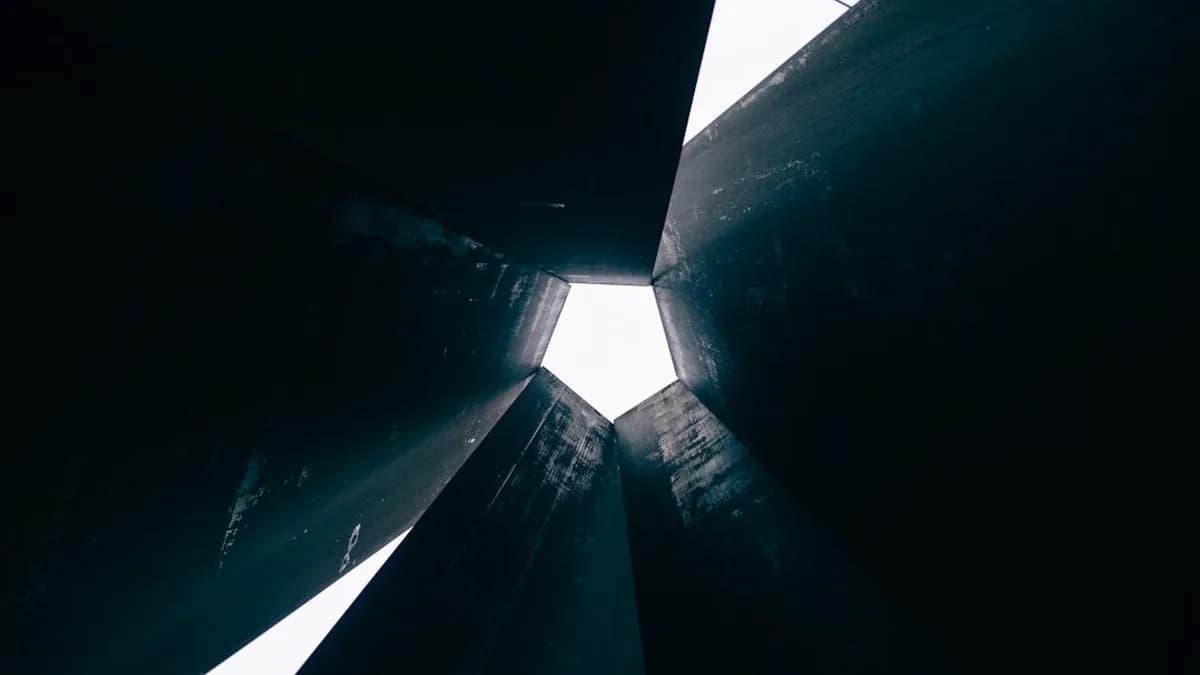 worm's eye view of building alley