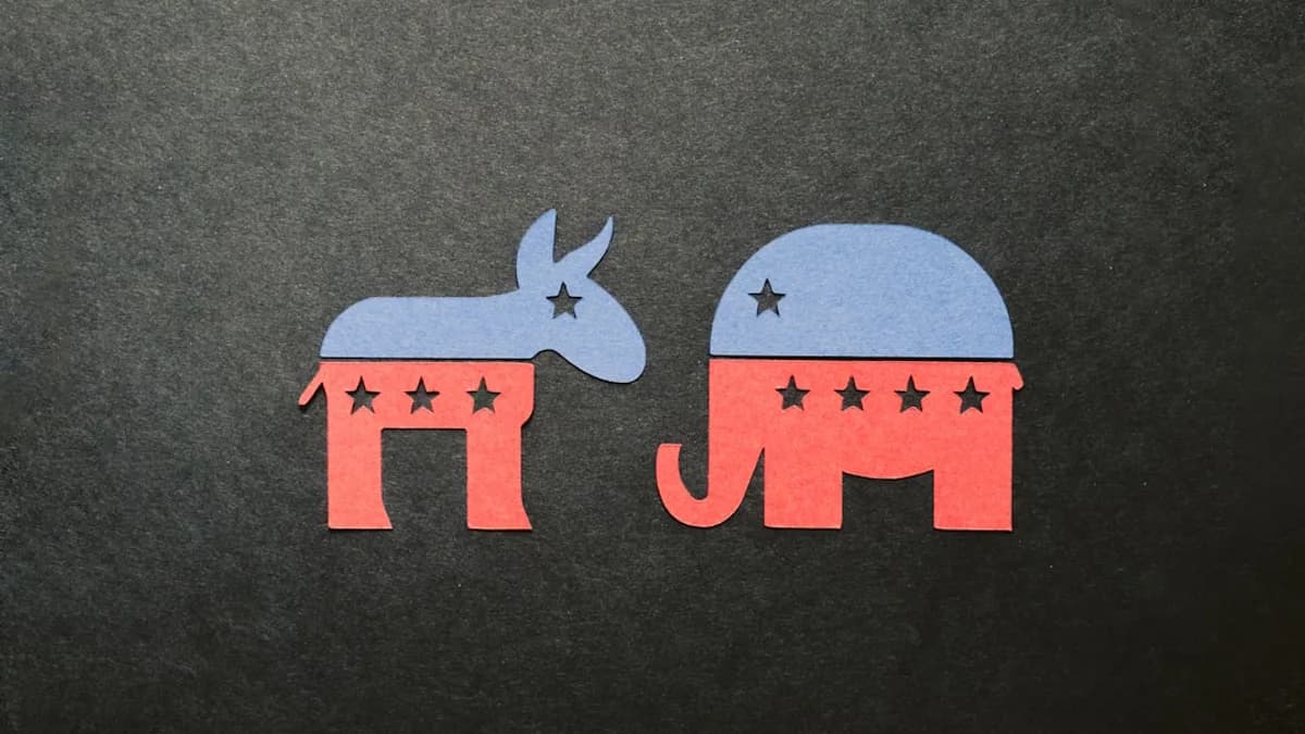 a picture of an elephant and a donkey