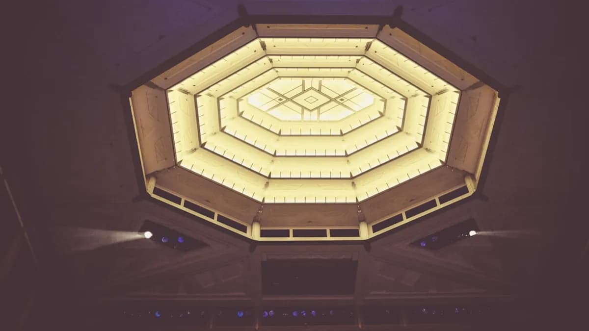 brown and white ceiling light