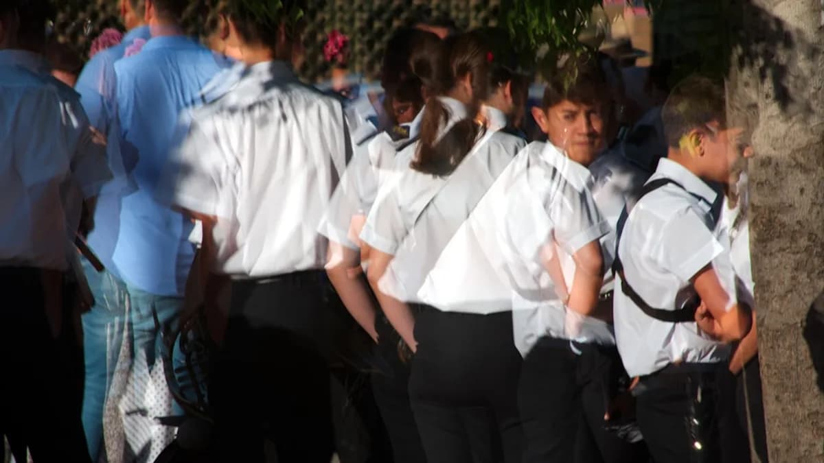 a group of people standing together