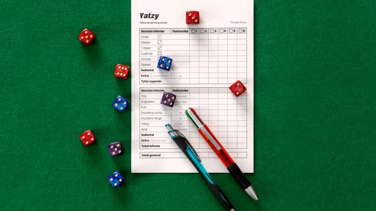 assorted-color dice on green surface