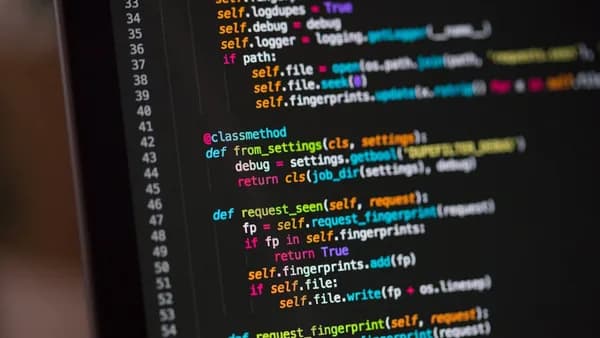 a computer screen with a bunch of code on it