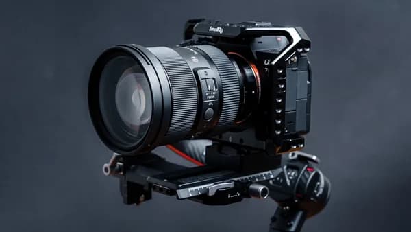 a camera with a lens